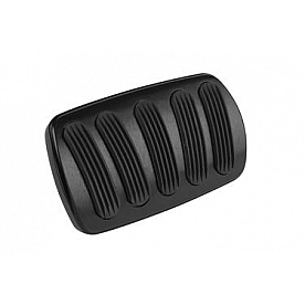 Lokar Performance Brake Pedal Pad - Aluminum With Rubber Insert Black - XBAG6137