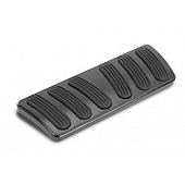 Lokar Performance Brake Pedal Pad - Aluminum With Rubber Insert Black - XBAG6144