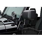 Warrior Products Windshield Hinge Light Bracket - Steel Black Set Of 2 - 1515