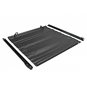 Lund International Tonneau Cover Soft Roll-Up Black Matte Canvas/ Twill Weaved Fabric - 968185