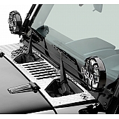 Warrior Products Windshield Hinge Light Bracket - Steel Black Set Of 2 - 1517