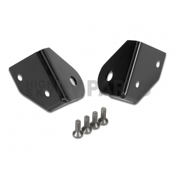 Warrior Products Windshield Hinge Light Bracket - Steel Black Set Of 2 - 1517-1