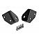 Warrior Products Windshield Hinge Light Bracket - Steel Black Set Of 2 - 1517