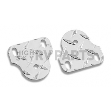 Warrior Products Windshield Bracket - Aluminum Silver Set Of 2 - 1530