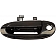 Help! By Dorman Exterior Door Handle - Plastic Black Single - 79358