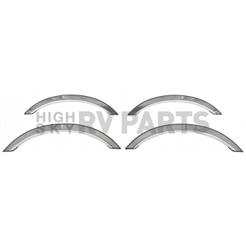 Innovative Creations Inc. Fender Trim - 1/2 Wheel Well Stainless Steel Polished - DOD022