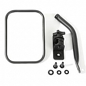 Rugged Ridge Exterior Mirror Manual Rectangular Single - 1102514