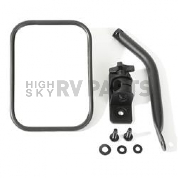 Rugged Ridge Exterior Mirror Manual Rectangular Single - 1102514