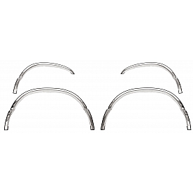 Innovative Creations Inc. Fender Trim - 3/4 Wheel Well Stainless Steel Polished - FOR070