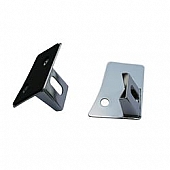Rugged Ridge Windshield Hinge Light Bracket - Stainless Steel Silver Set Of 2 - 1102803