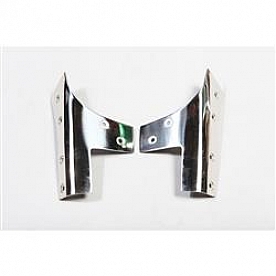 Rugged Ridge Windshield Bracket - Stainless Steel Silver Set Of 2 - 1111203