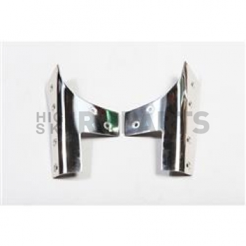 Rugged Ridge Windshield Bracket - Stainless Steel Silver Set Of 2 - 1111203