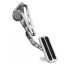 Lokar Performance Accelerator Pedal - Silver Aluminum - BAG6115