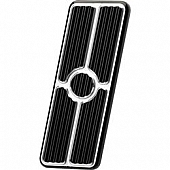 Billet Specialties Accelerator Pedal - Aluminum Black Rectangular - 199265
