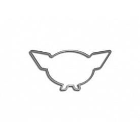 American Car Craft Emblem Trim - Stainless Steel Silver Round Polished - 031025