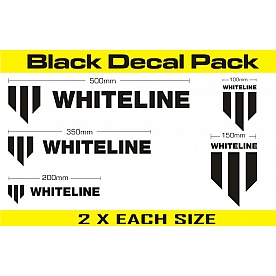 Whiteline Decal Black - KWM002