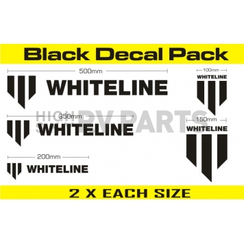 Whiteline Decal Black - KWM002