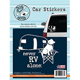 Enjoy It Decal - Never RV Alone Vinyl - 19015CS