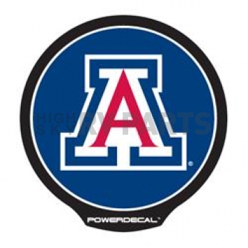 POWERDECAL Decal - University Of Arizona Logo Black Plastic 4-1/2 Inch - PWR460101