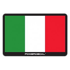 POWERDECAL Decal - Italian Flag Black Plastic Not Applicable - PWRITALY