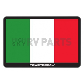POWERDECAL Decal - Italian Flag Black Plastic Not Applicable - PWRITALY