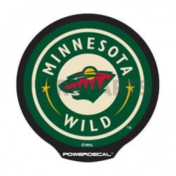 POWERDECAL Decal - Minnesota Wild Logo Black Plastic 4-1/2 Inch - PWR9801