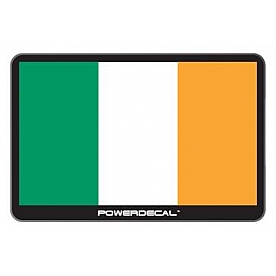 POWERDECAL Decal - Irish Flag Black Plastic Not Applicable - PWRIRELAND