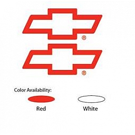 Trimbrite Decal - Chevy Bowtie - Red - T9725