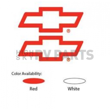 Trimbrite Decal - Chevy Bowtie - Red - T9725