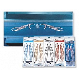 Trimbrite Body Graphics - White - Scroll - T8487