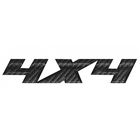 Trimbrite Decal - 3D 4x4 - Carbon Fiber - T1934