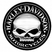 Chroma Graphics Decal - Harley Davidson Willie G Extra Larger With Skull Design - 4331