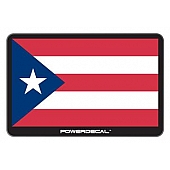 POWERDECAL Decal - Puerto Rican Flag Black Plastic Not Applicable - PWRPUERTOR