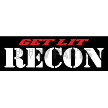 Recon Accessories Decal - Red/ White - 264302WH