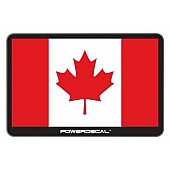 POWERDECAL Decal - Canadian Flag Black Plastic Not Applicable - PWRCANADA