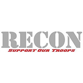Recon Accessories Decal - Silver/ Red - 264303SL