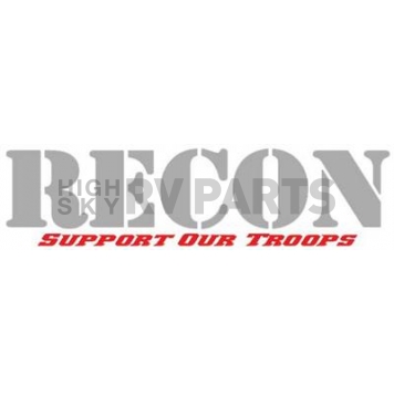 Recon Accessories Decal - Silver/ Red - 264303SL