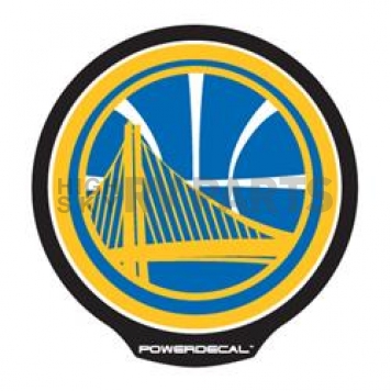 POWERDECAL Decal - Golden State Warriors Logo Black Plastic 4-1/2 Inch - PWR96001