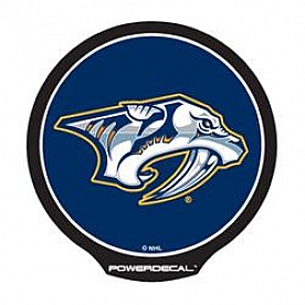 POWERDECAL Decal - Nashville Predators Logo Black Plastic 4-1/2 Inch - PWR9601