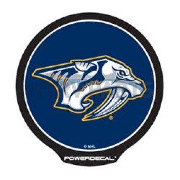 POWERDECAL Decal - Nashville Predators Logo Black Plastic 4-1/2 Inch - PWR9601