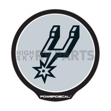 POWERDECAL Decal - San Antonio Spurs Logo Black Plastic 4-1/2 Inch - PWR91001