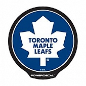 POWERDECAL Decal - Toronto Maple Leafs Logo Black Plastic 4-1/2 Inch - PWR8701
