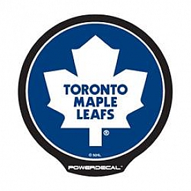 POWERDECAL Decal - Toronto Maple Leafs Logo Black Plastic 4-1/2 Inch - PWR8701