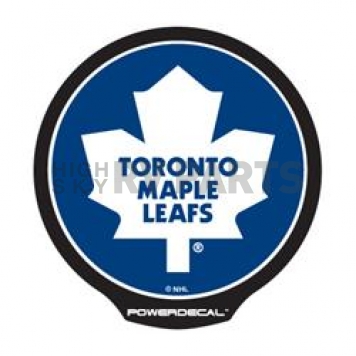 POWERDECAL Decal - Toronto Maple Leafs Logo Black Plastic 4-1/2 Inch - PWR8701