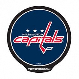 POWERDECAL Decal - Washington Capitals Logo Black Plastic 4-1/2 Inch - PWR8901