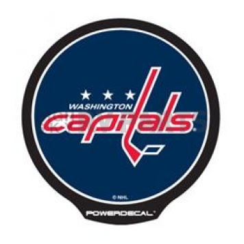POWERDECAL Decal - Washington Capitals Logo Black Plastic 4-1/2 Inch - PWR8901