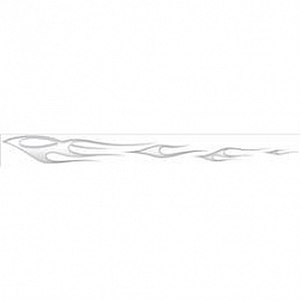 Trimbrite Body Graphics - Silver - Ghost Flame - R65440