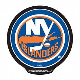 POWERDECAL Decal - New York Islanders Logo Black Plastic 4-1/2 Inch - PWR8401