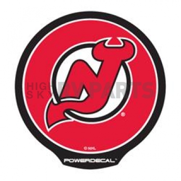 POWERDECAL Decal - New Jersey Devils Logo Black Plastic 4-1/2 Inch - PWR8301