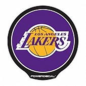 POWERDECAL Decal - LA Lakers Logo Black Plastic 4-1/2 Inch - PWR82001